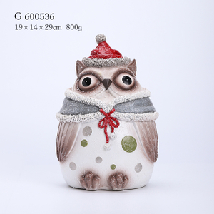 Polyresin Christmas Owl