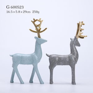 2/A Polyresin Christmas Deer